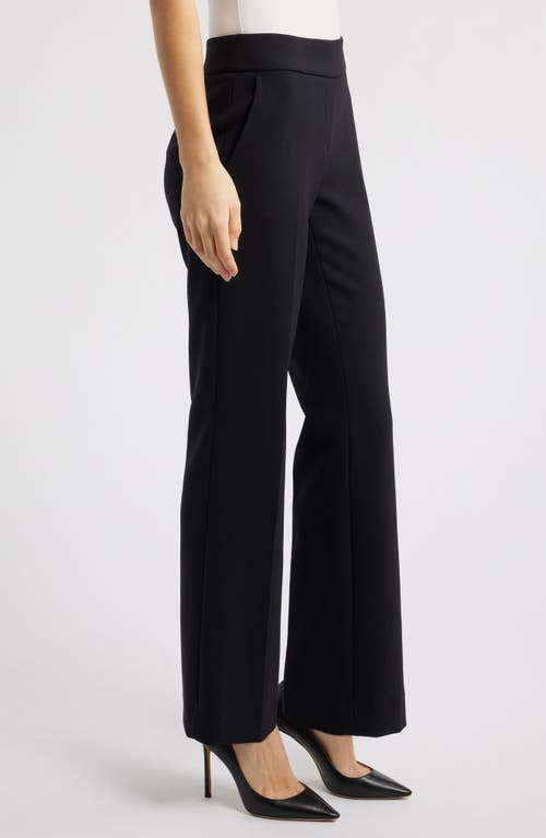 Anne Klein Pull-on Straight Leg Pants In Anne Black