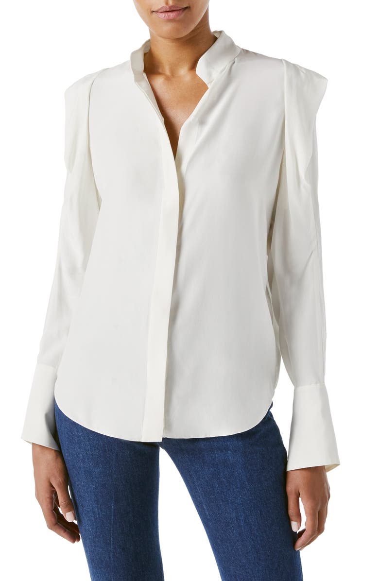 FRAME Bella Silk Blouse, Main, color, 