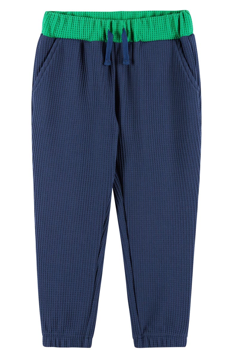 Andy & Evan Kids' Varsity Lounge Hoodie & Joggers Set, Alternate, color, Nvm- Navy Waffle