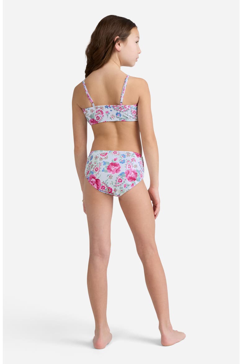 Kids' Cross Wrap Two-Piece Swimsuit, Alternate, color, ORCHID PETAL