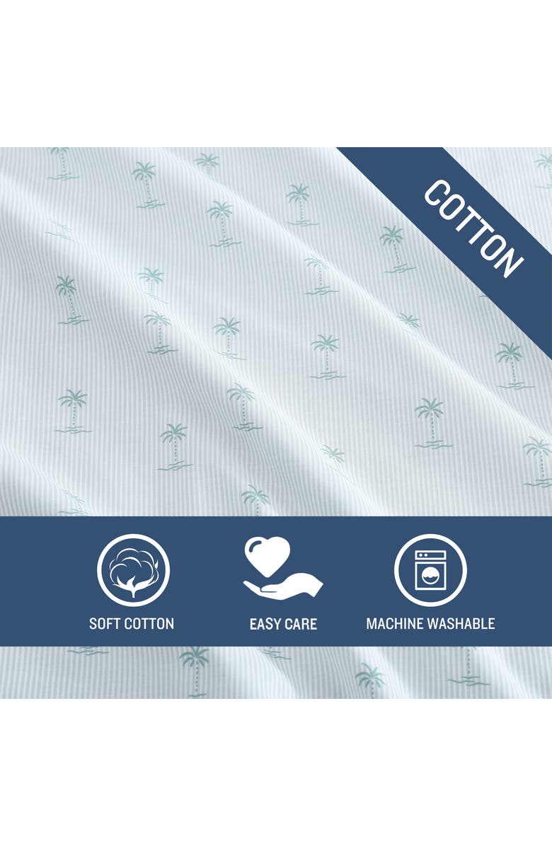 Tommy Bahama Kew Palms 200 Thread Count Sheet Set, Alternate, color, Silver\Blue