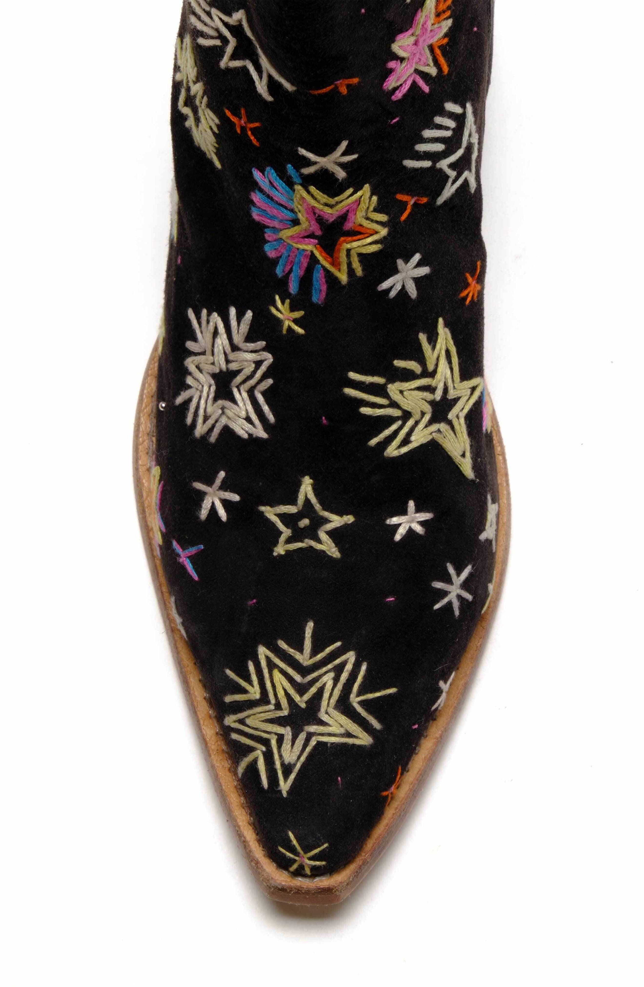 Free People Bowers Embroidered Bootie, Alternate, color, 