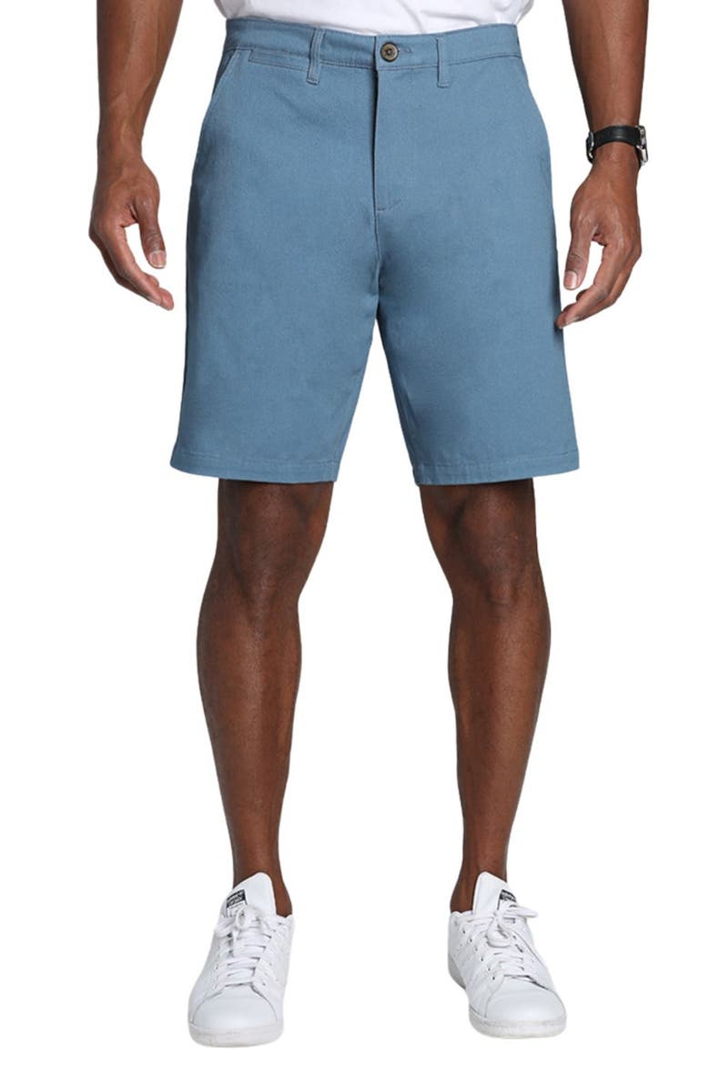 Stretch Twill Chino Shorts, Main, color, BLUE