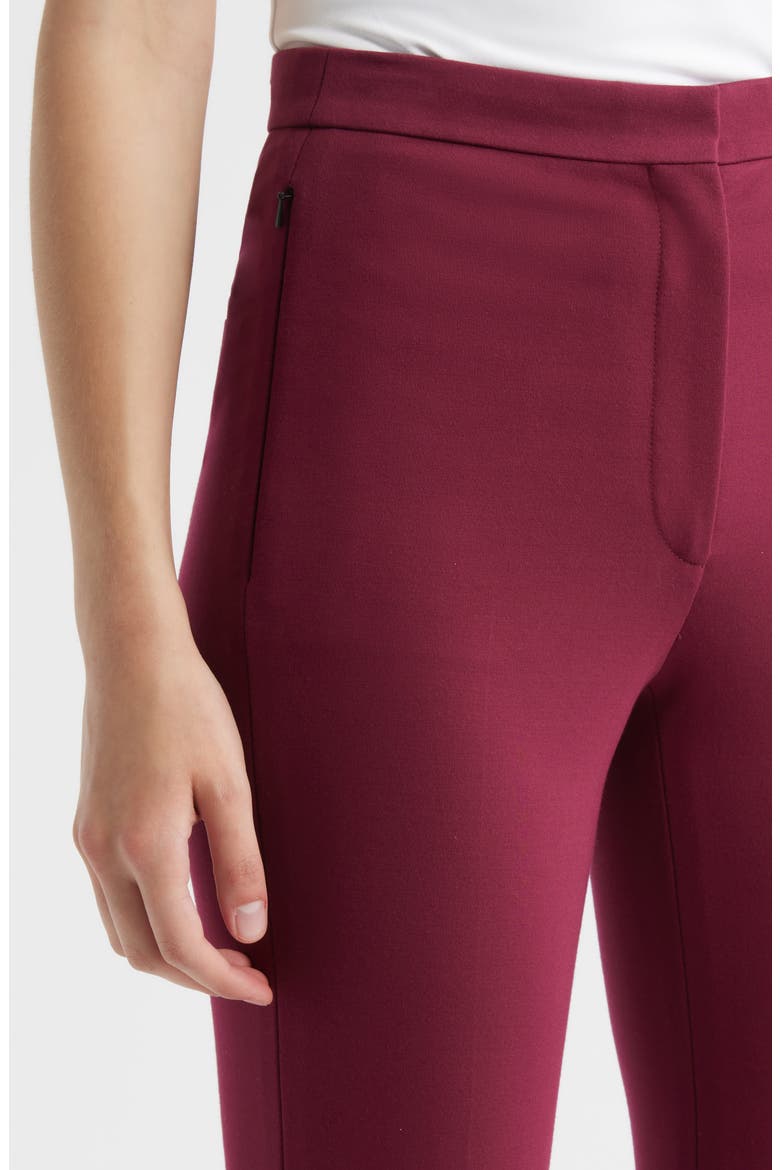 High Waist Tapered Pants, Alternate, color, BERRY