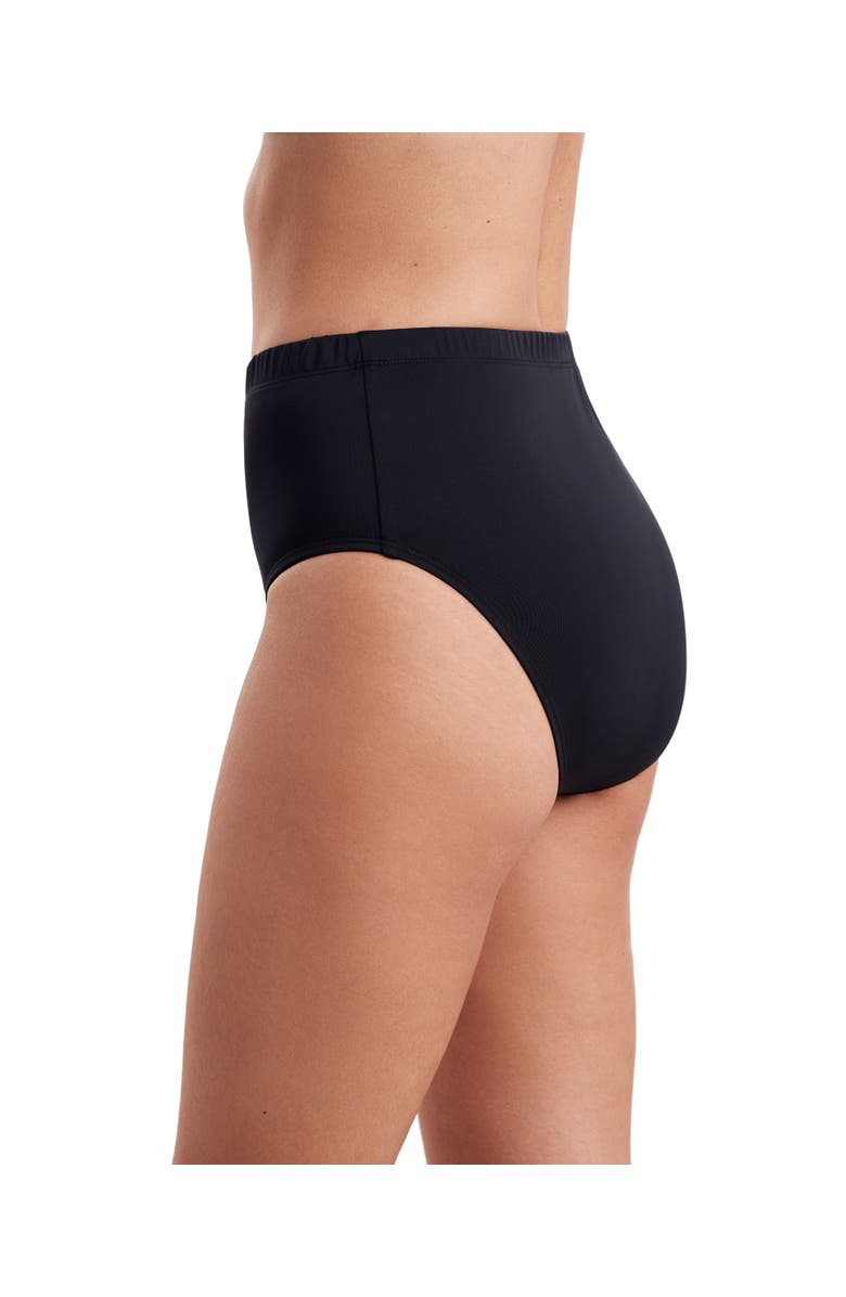 ShapeSolver Basic Brief Plus Size Swimsuit Bottom, Alternate, color, Black