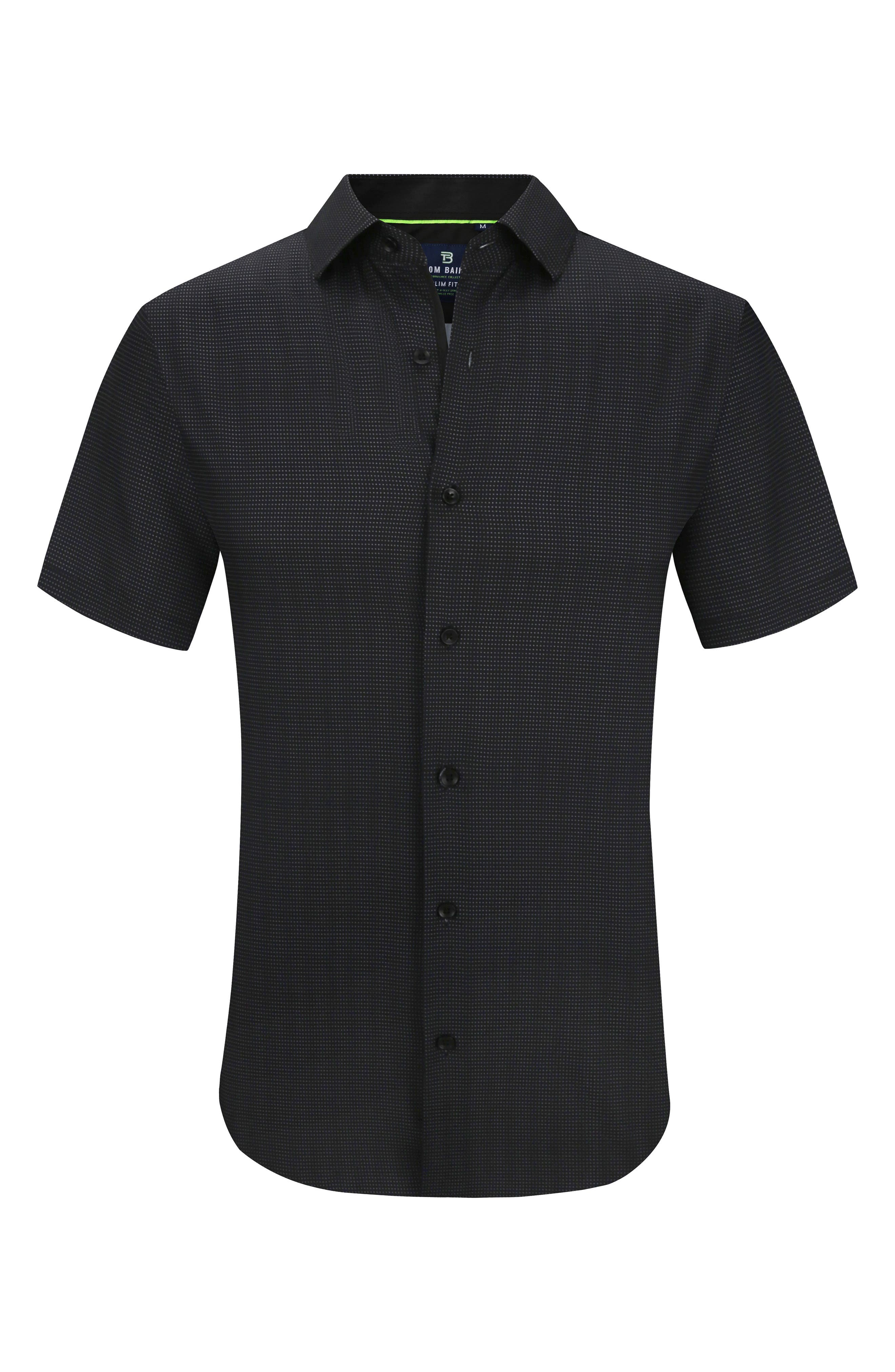 Slim Fit Performance Short Sleeve Button-Up Shirt