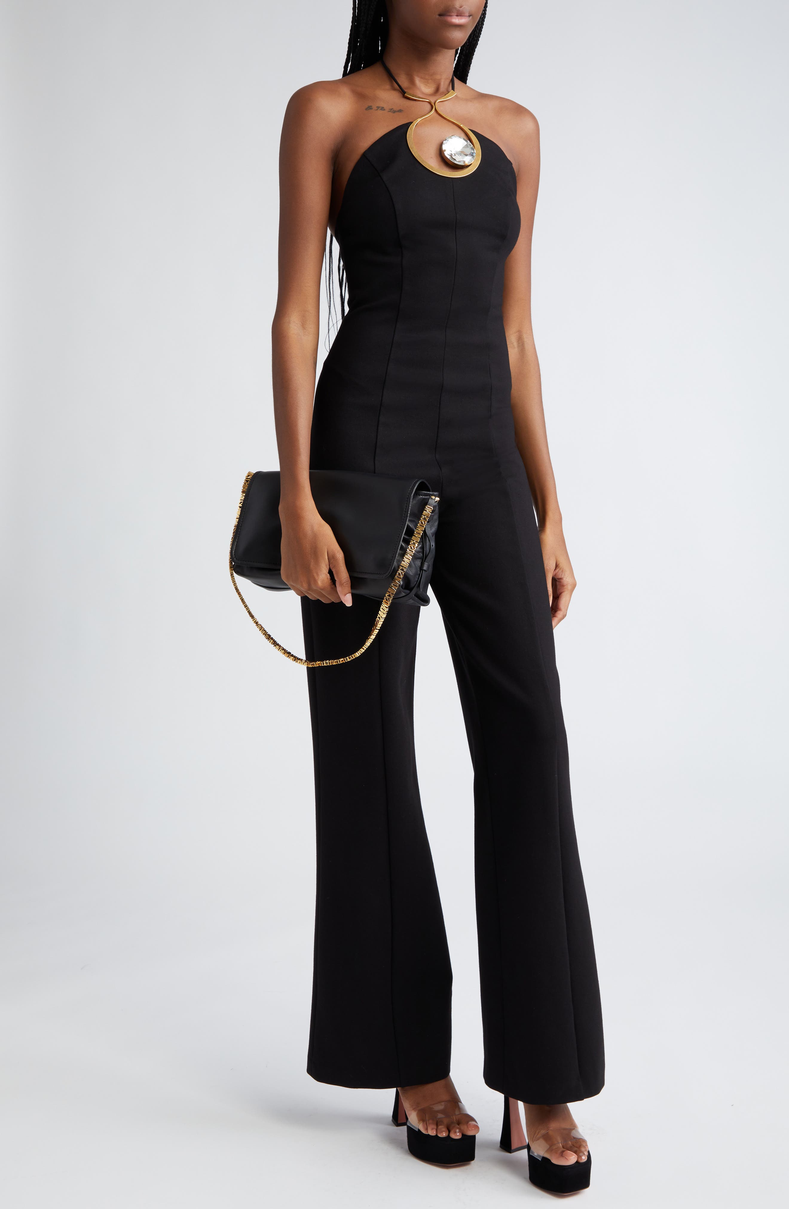 Moschino Mini Logo Strap Crossbody Bag, Alternate, color, 