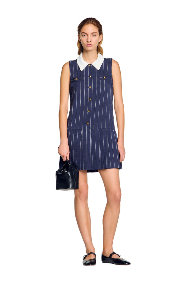 SANDRO Mini striped dress, Alternate, color,