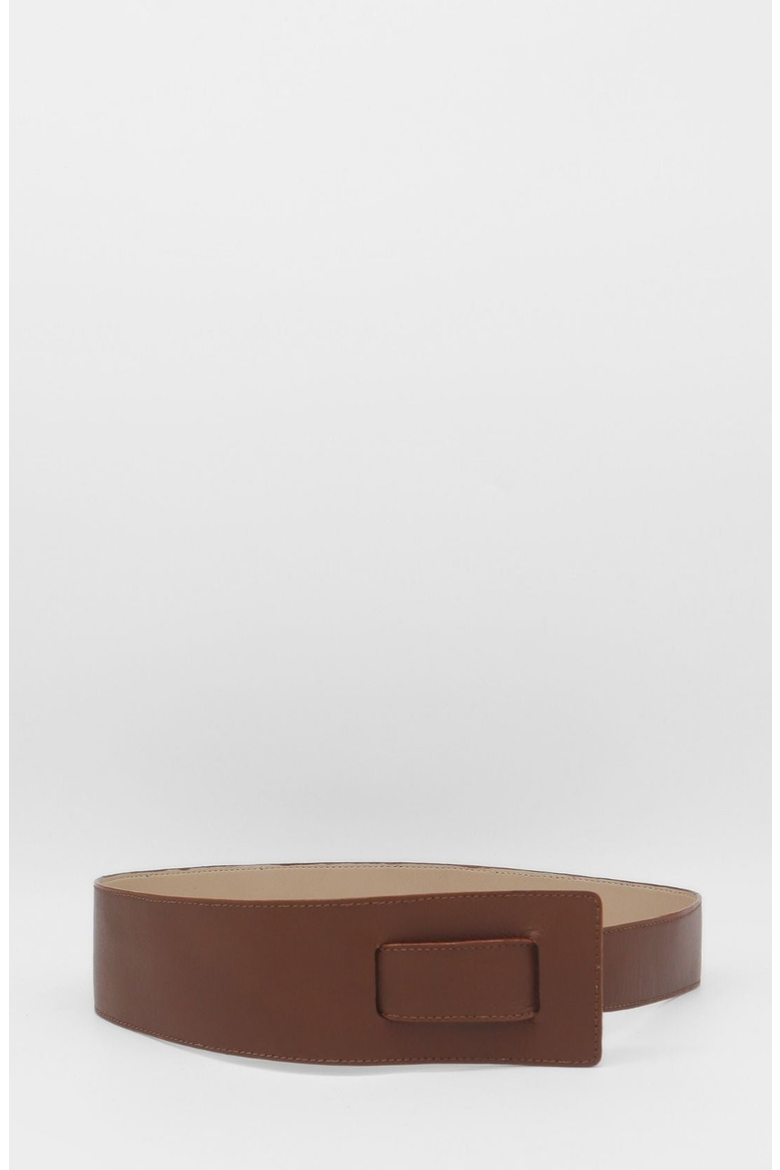 Sonia Knot Tie Leather Belt, Main, color, Brown