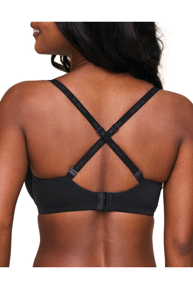 Natalya Push Up Plunge Bra, Alternate, color, Black