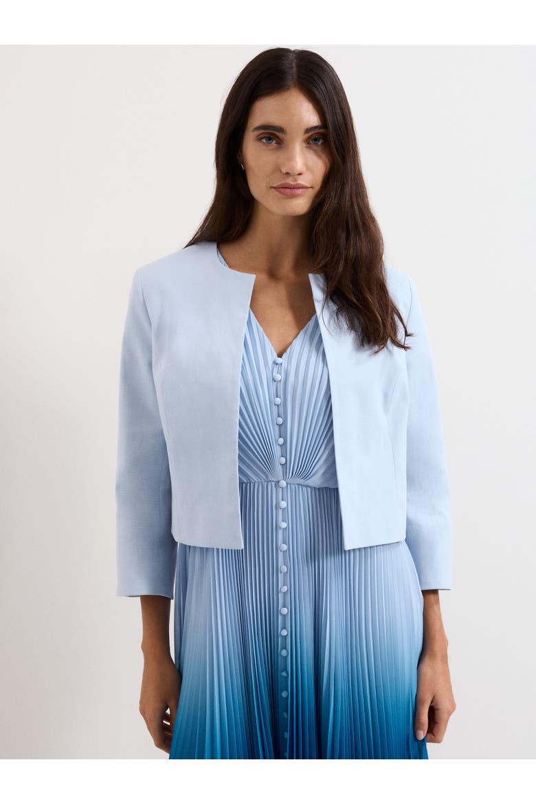 Elizabeth Cropped Jacket, Main, color, Pale Blue