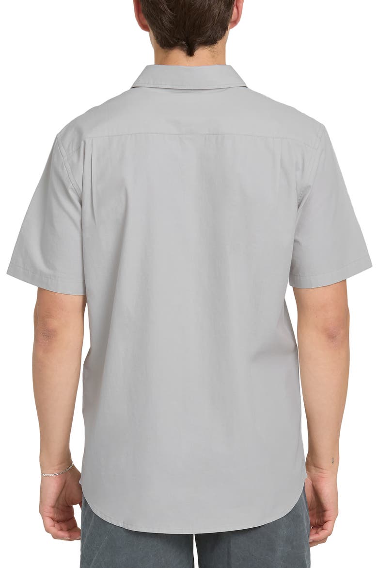 Shore Break Classic Short Sleeve Cotton Button-Up Shirt, Alternate, color, MICRO CHIP