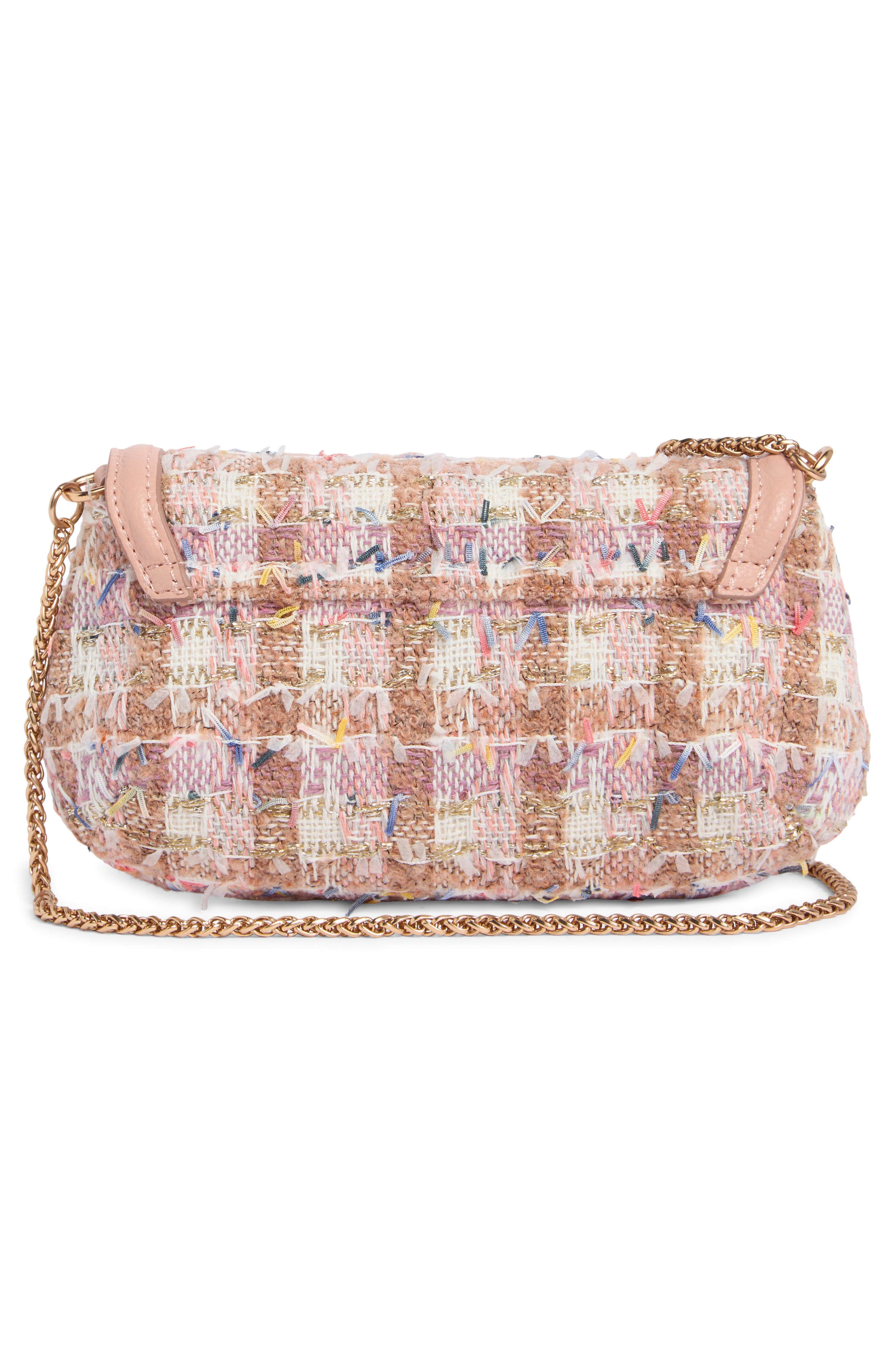 Sam Edelman Jasmine Small Flap Shoulder Bag, Alternate, color, Pink Sand