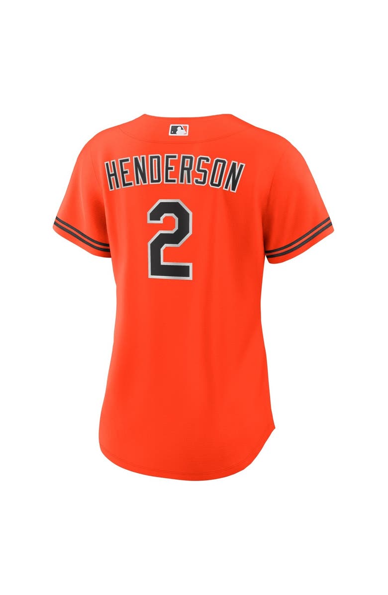 Nike Women's Nike Gunnar Henderson Orange Baltimore Orioles Alternate 2 Replica Jersey, Alternate, color, Orange