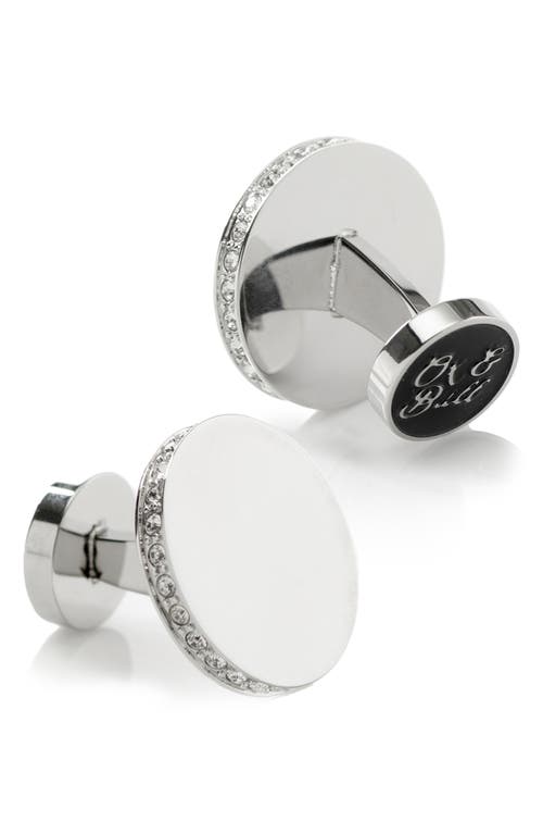 Cufflinks, Inc . Engravable Stainless Steel Cuff Links In Gray