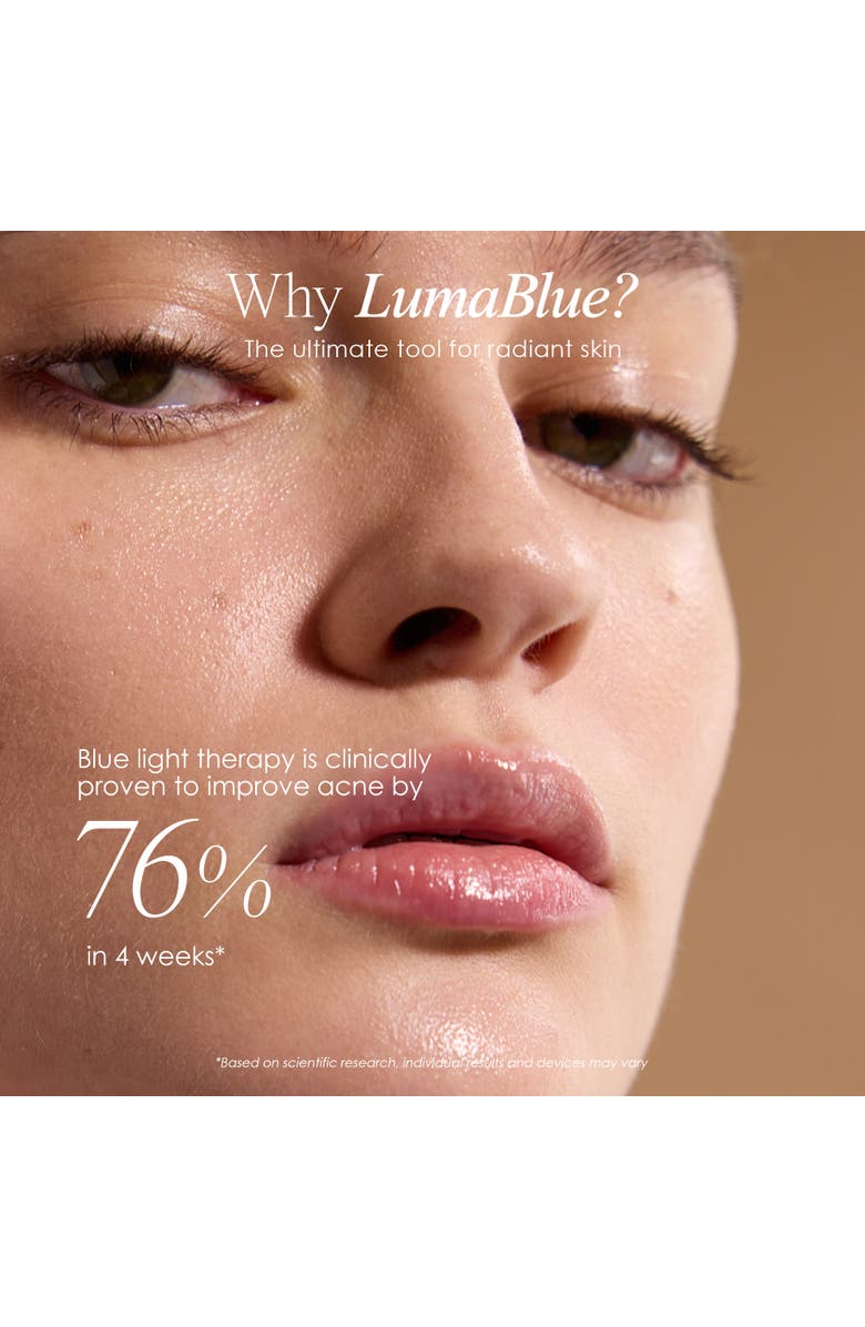 Project E Beauty LumaBlue LED Light Therapy Cleansing Brush, Alternate, color, White