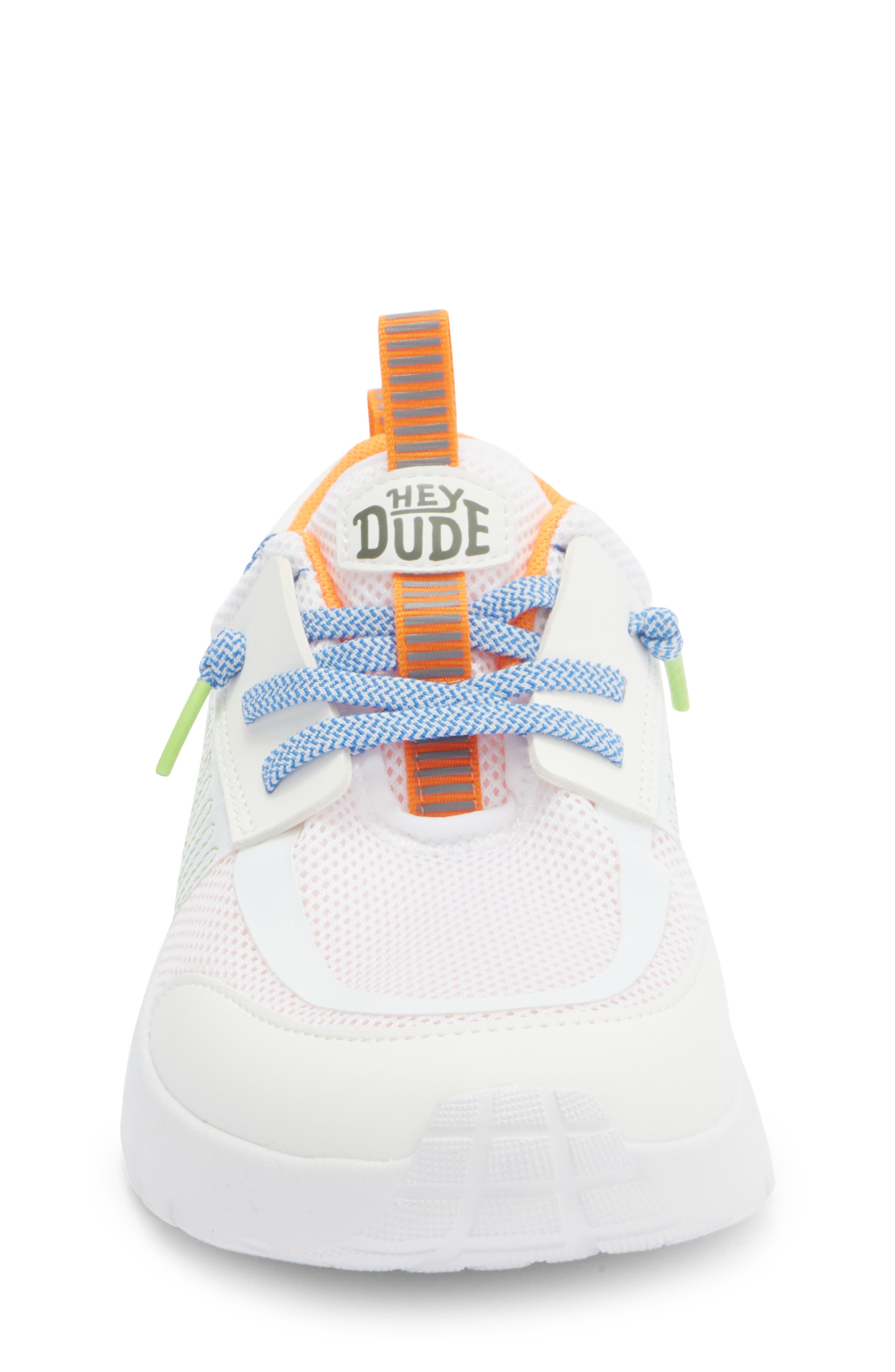 Hey Dude Kids' Sirocoo Play Sneaker, Alternate, color, White/ Blue