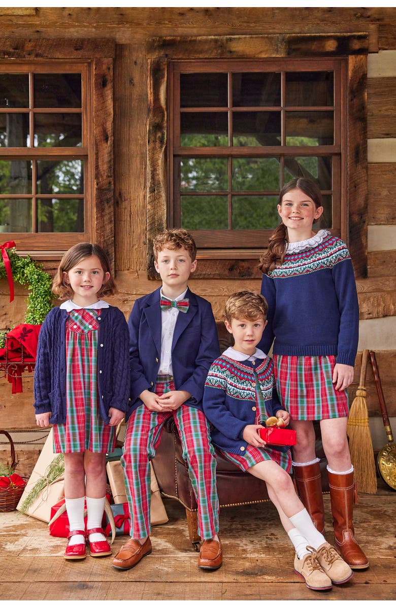 Little English Kids' Vintage Button Tab John John Set, Alternate, color, 