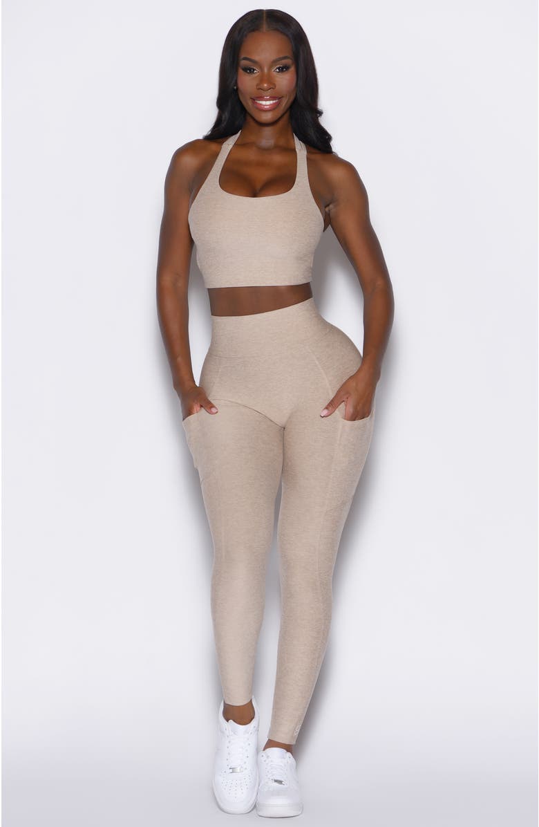 Bombshell Sportswear Viral Tank Bra, Alternate, color, Taupe