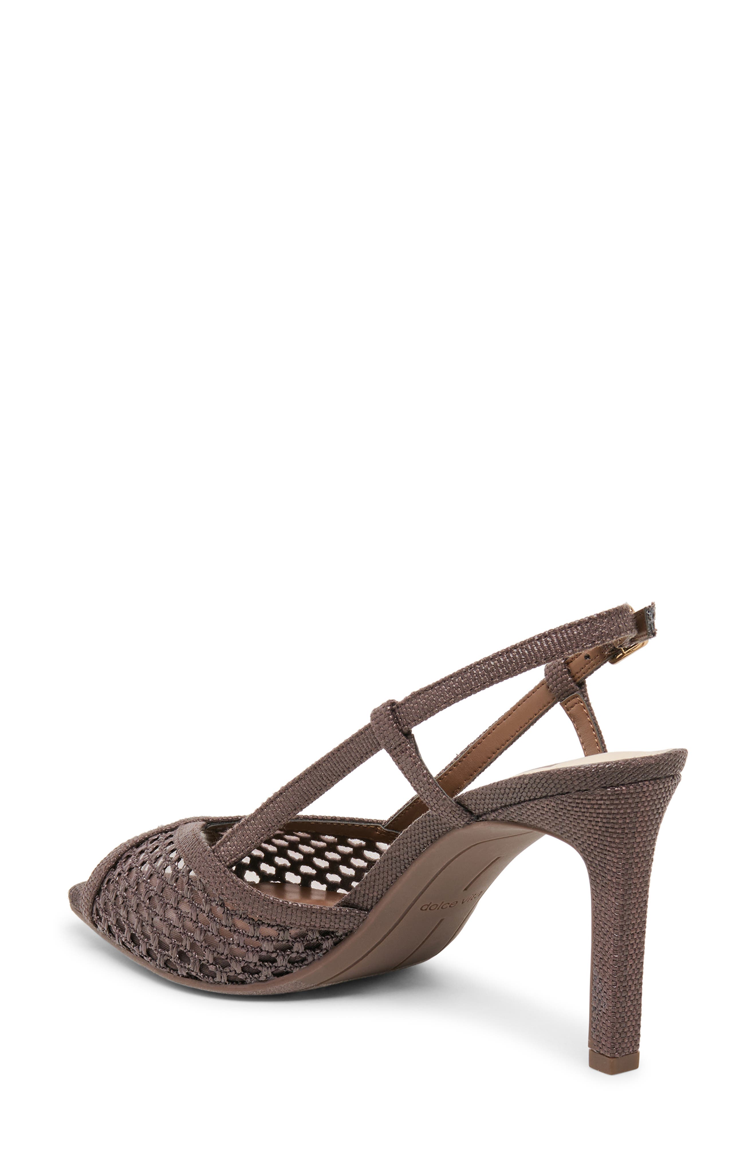 Sheri Slingback Sandal, Alternate, color, CHOCOLATE RAFFIA