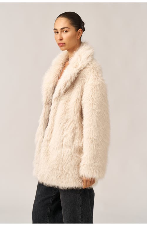 Gottex Beach Life The Luxe Faux Fur Coat In White