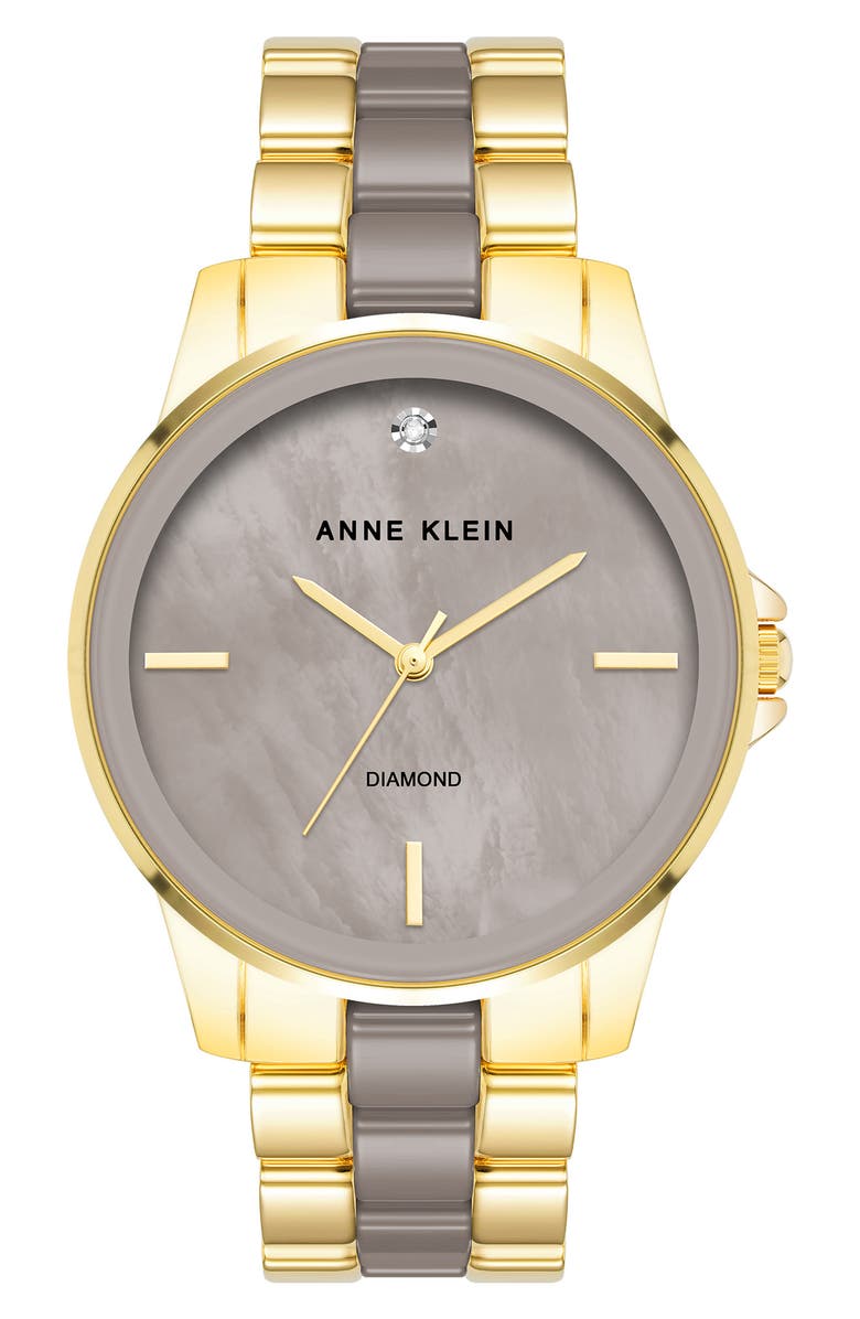 AK ANNE KLEIN Taupe Ceramic Watch, 38mm, Main, color, Taupe
