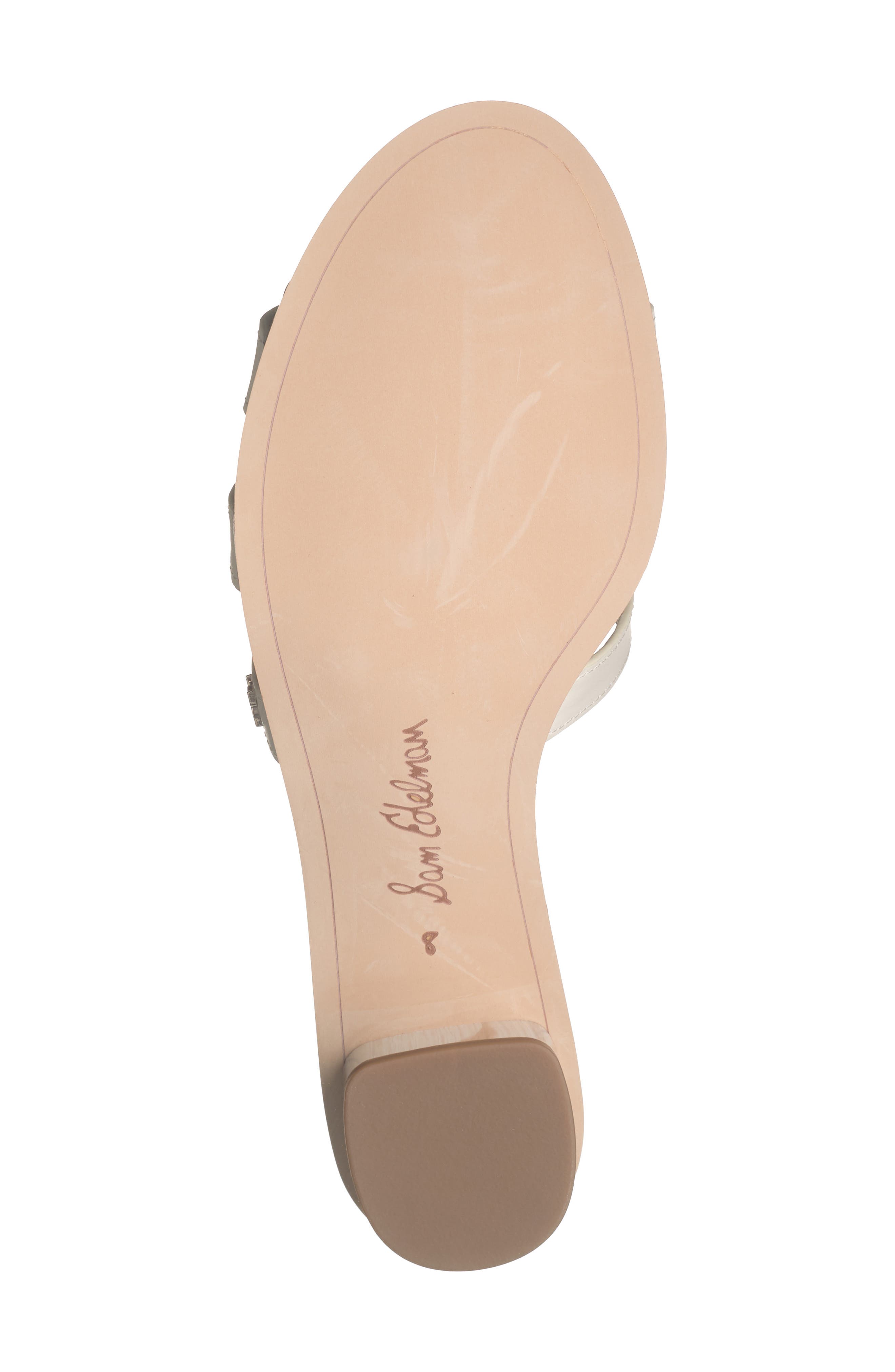 Sam Edelman Illie Block Heel Slide Sandal, Alternate, color, Modern Ivory