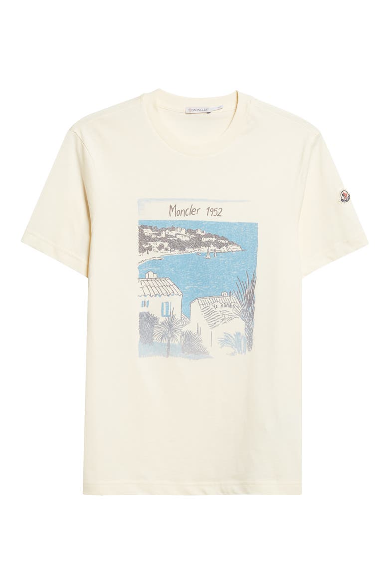 Seaside Graphic T-Shirt, Alternate, color, MELANGE CREAM