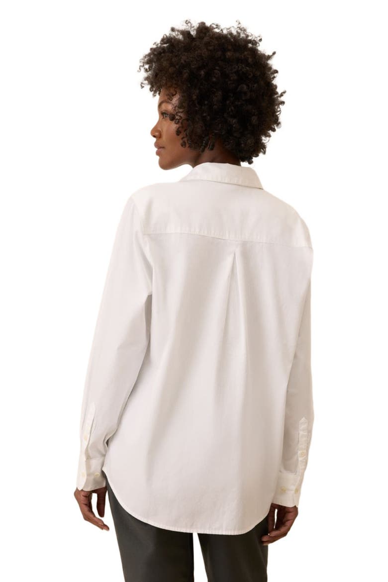 Organic Cotton All Day Poplin Classic Shirt, Alternate, color, White