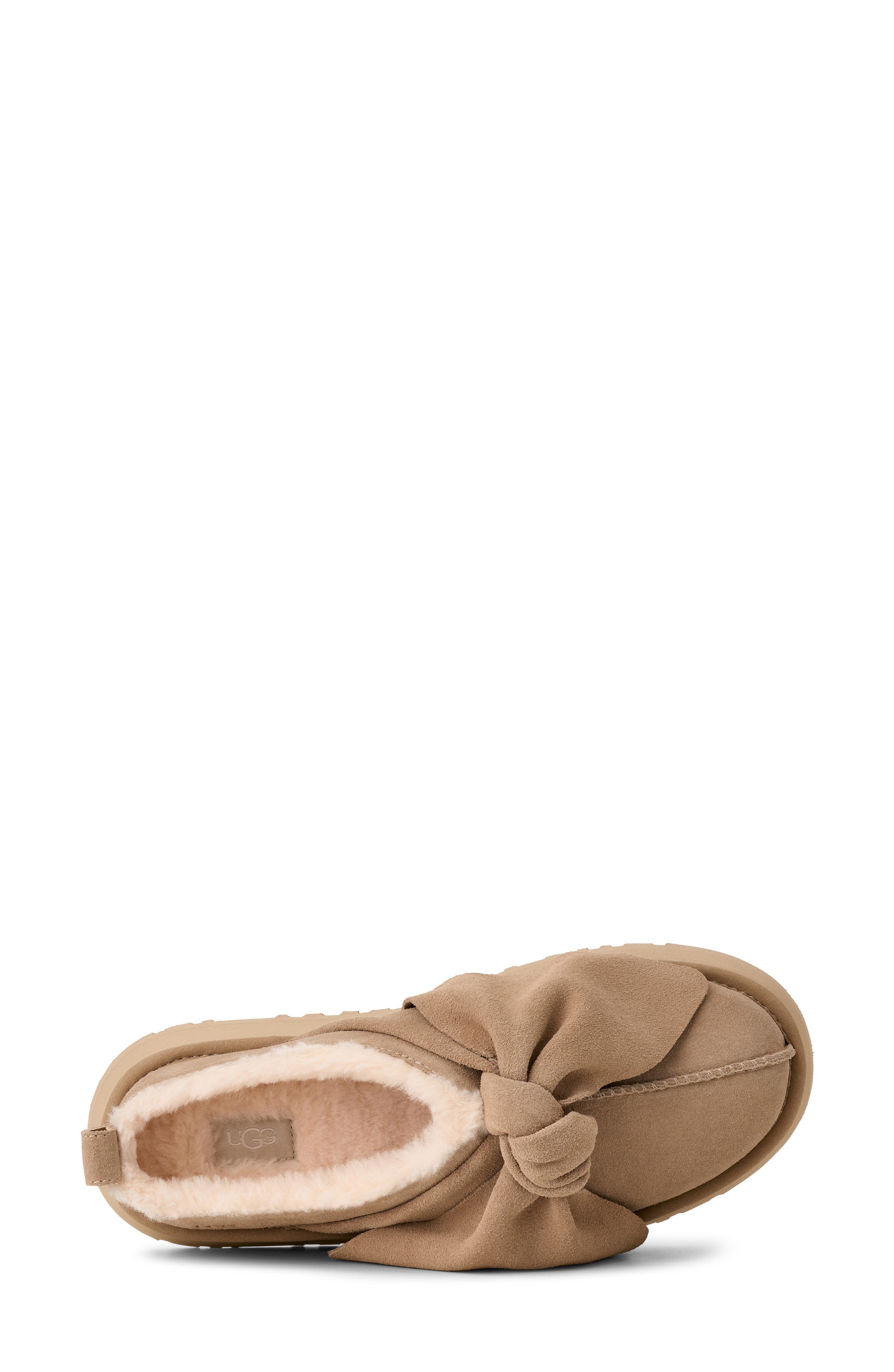 UGG<sup
®</sup
 Classic Mini Bow Genuine Shearling Lined Slipper, Alternate, color, 