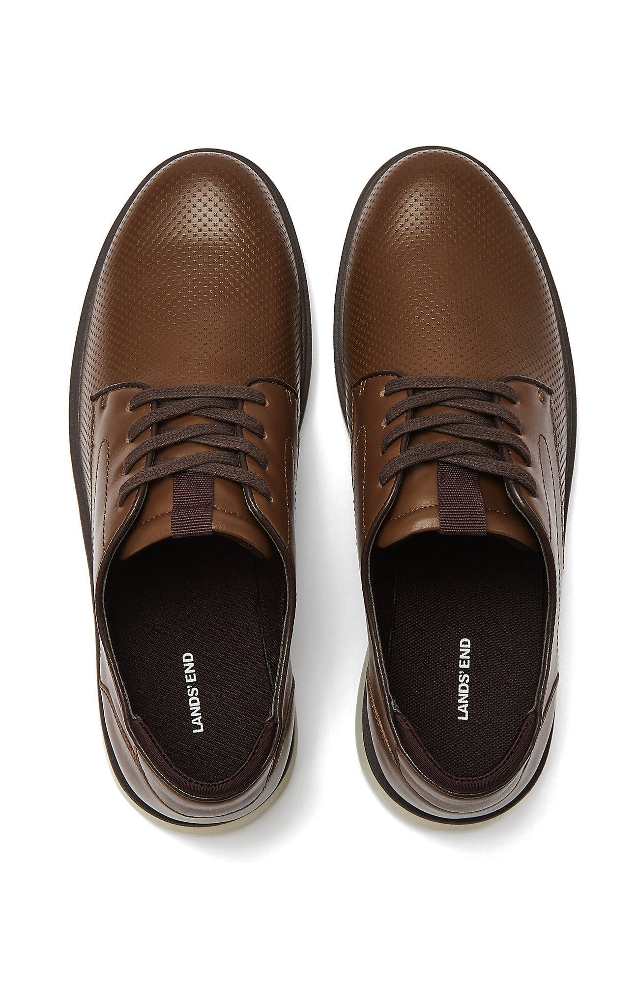 Leather Lace Up Derby Oxfords, Alternate, color, Dark Caramel