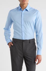 Duchamp Slim Fit Stretch Cotton Dress Shirt