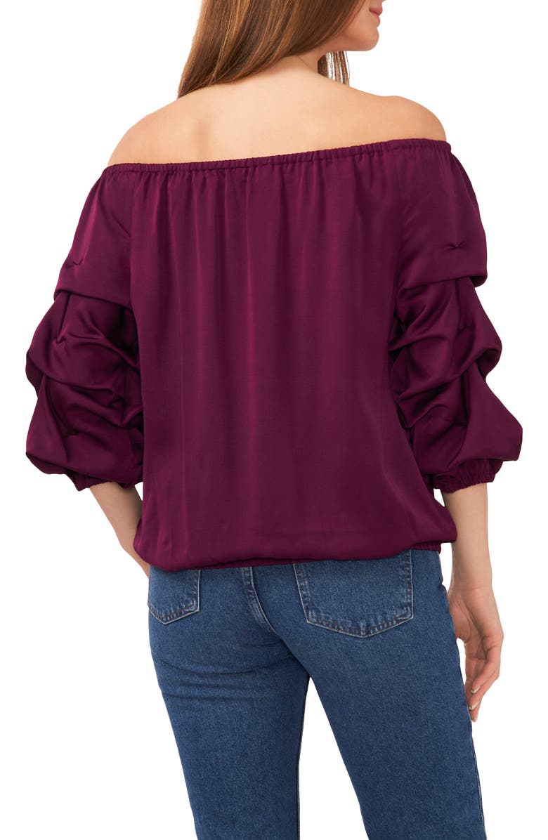 Vince Camuto Off the Shoulder Bubble Sleeve Top, Alternate, color,