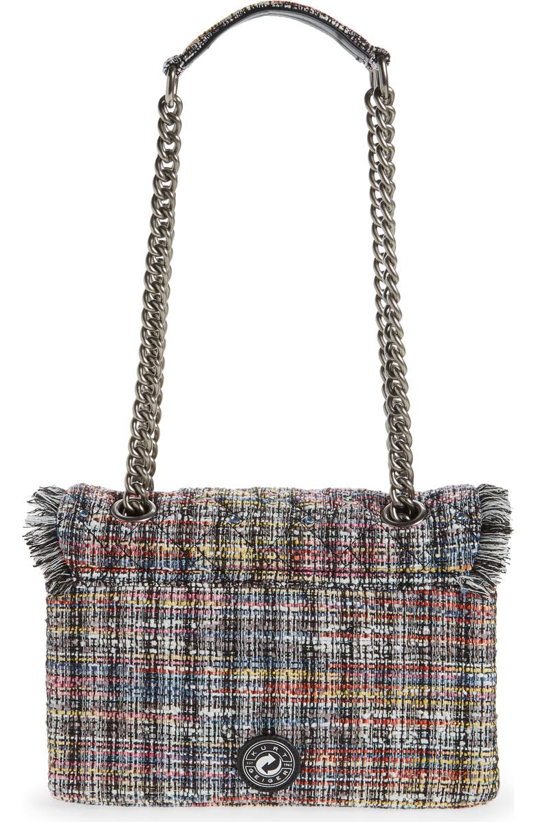 Kurt Geiger London Kensington Recycled Tweed Shoulder Bag, Alternate, color,
