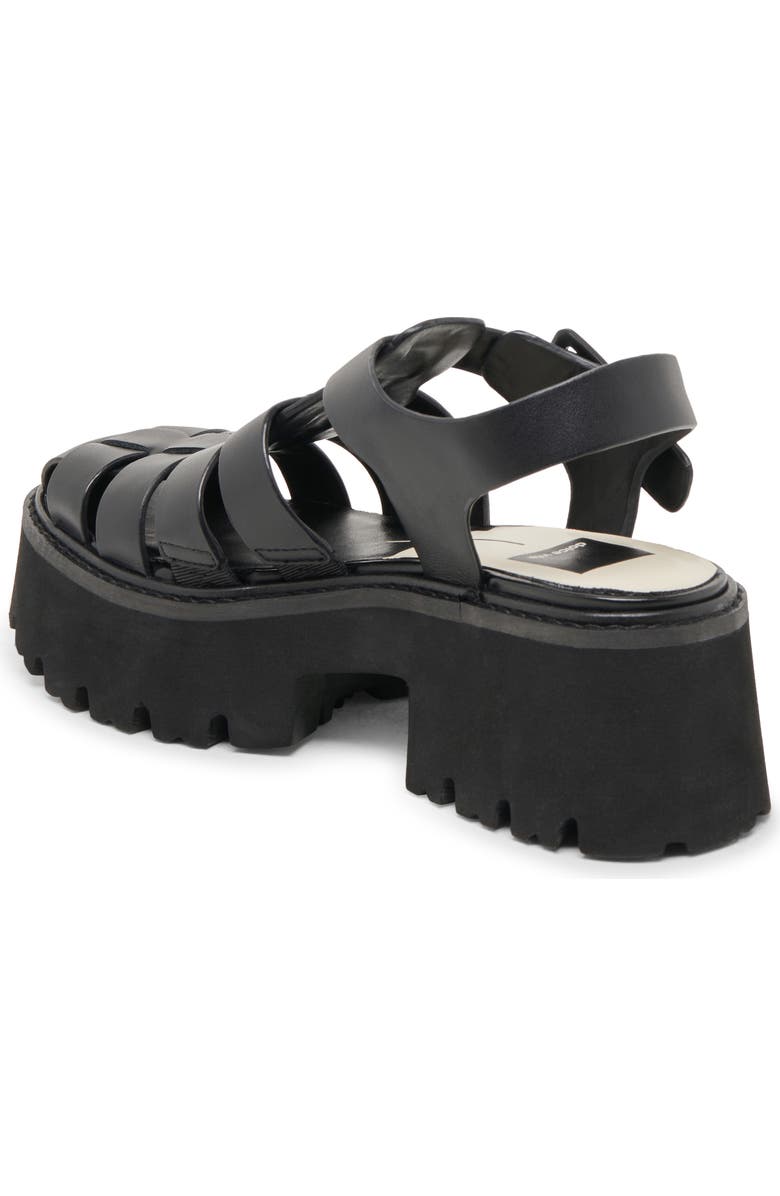 Dolce Vita Lasly Platform Fisherman Sandal, Alternate, color, Black Leather