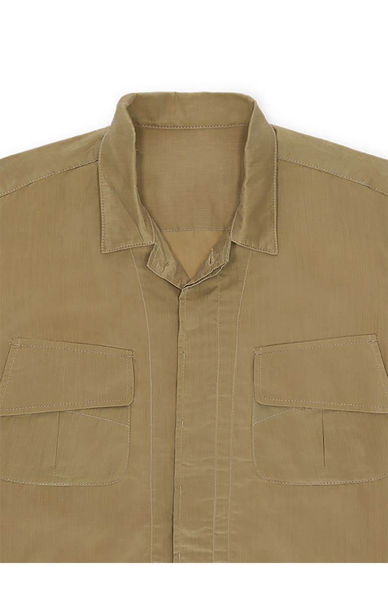 Fortela Mark Cotton Cerato Overshirt, Alternate, color, Beige