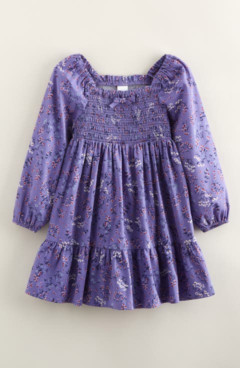 Kids' Smocked Cotton Dress (Toddler, Little Kid & Big Kid)
