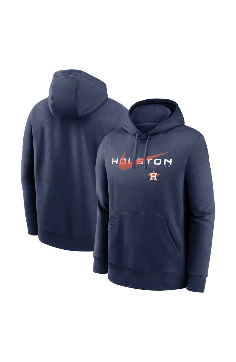 Nike Men's Nike Navy Houston Astros Swoosh NeighborHOOD Pullover Hoodie, Main, color, Navy