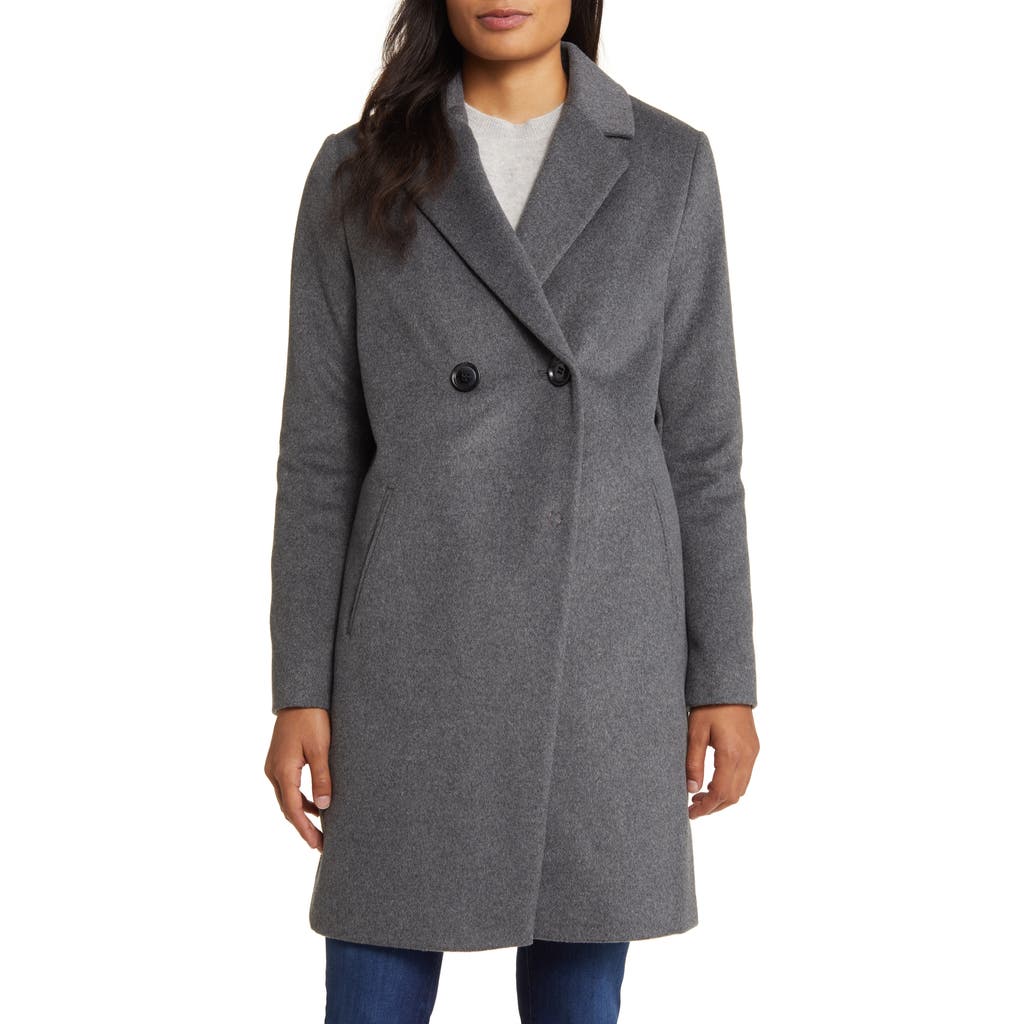 Sam Edelman Double Breasted Wool Blend Coat
