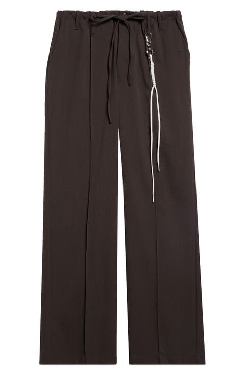Loose Pin Stitch Stretch Gabardine Pants