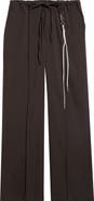 SONG FOR THE MUTE Loose Pin Stitch Stretch Gabardine Pants
