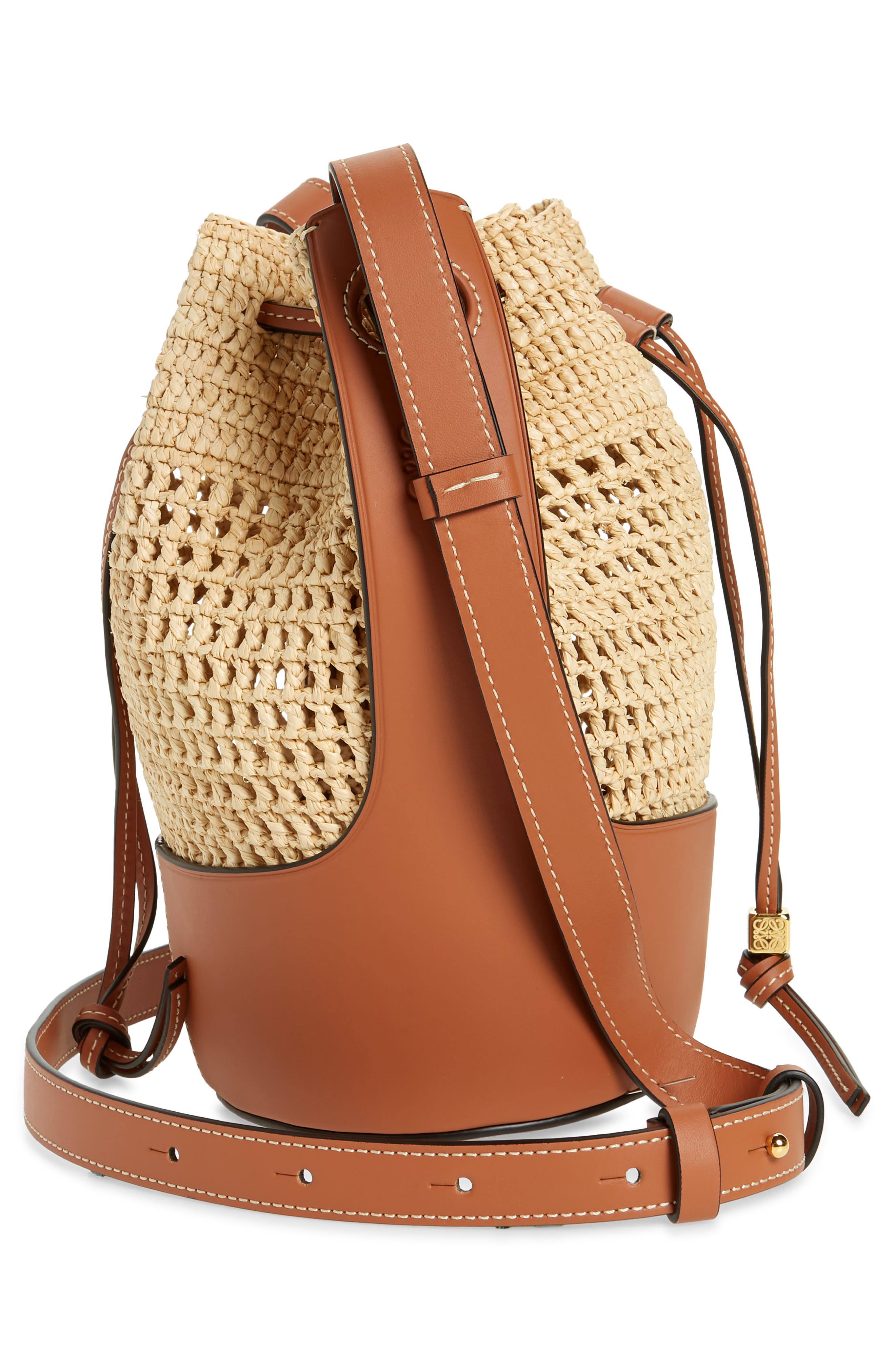 Small Balloon Bucket Bag, Alternate, color, NATURAL/ TAN