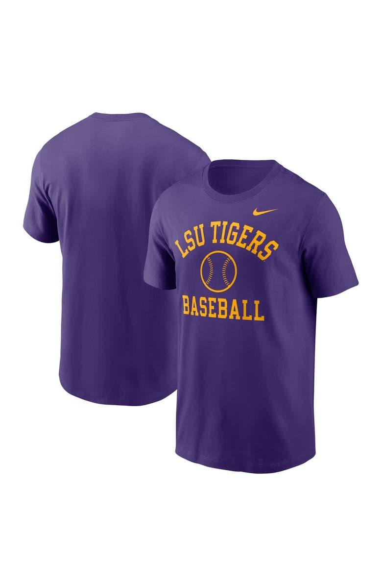 Nike Men's Nike Purple LSU Tigers Essential Baseball Arch T-Shirt, Alternate, color, 