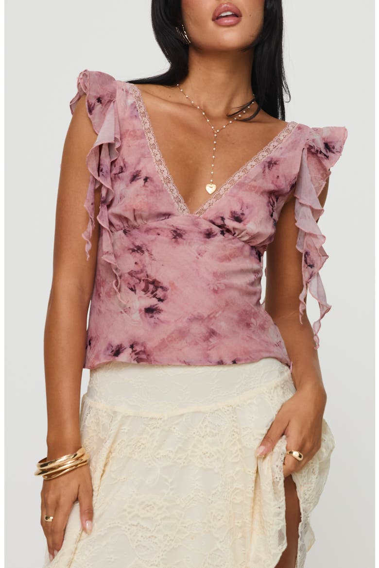 Miztry Ruffle Top, Main, color, PINK