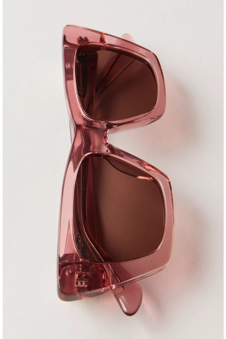 Uptown Square Polarized Sunglasses, Alternate, color, Pink