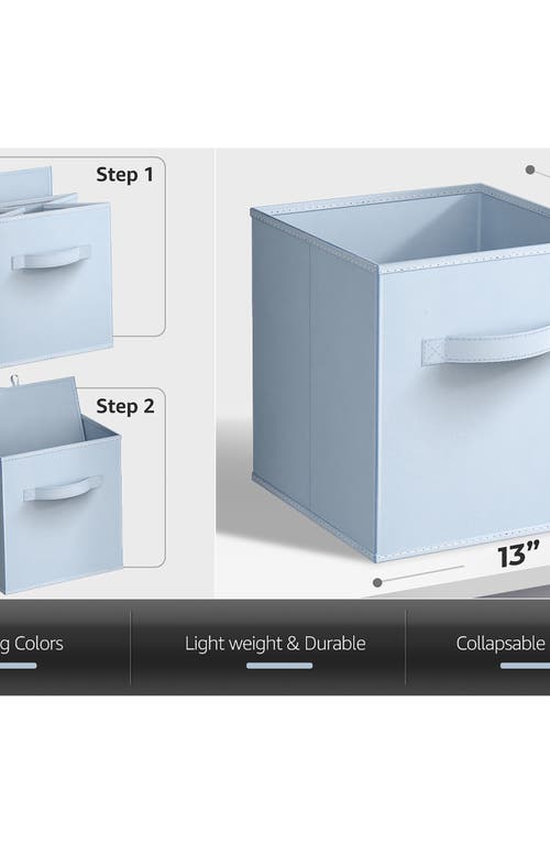 Sorbus 6-pack Large Collapsible Storage Bins In Blue