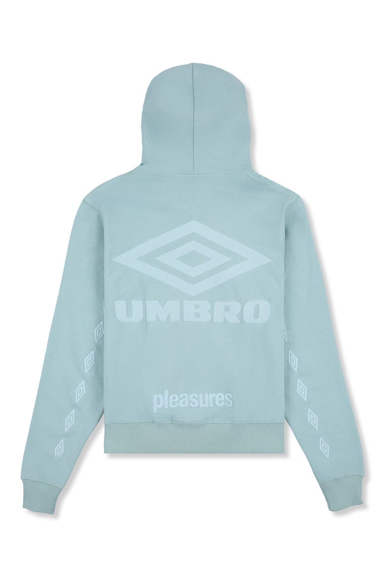 x Umbro Diamonds Fitted Zip Hoodie, Alternate, color, SAGE