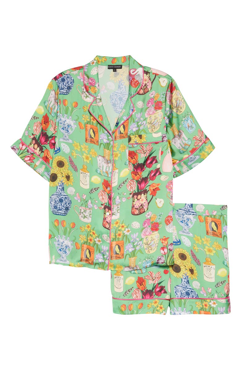 Karen Mabon Still Life Short Pajamas, Alternate, color, 