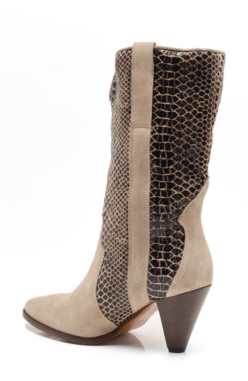 Free People Taper Heel Western Boot In Neutral