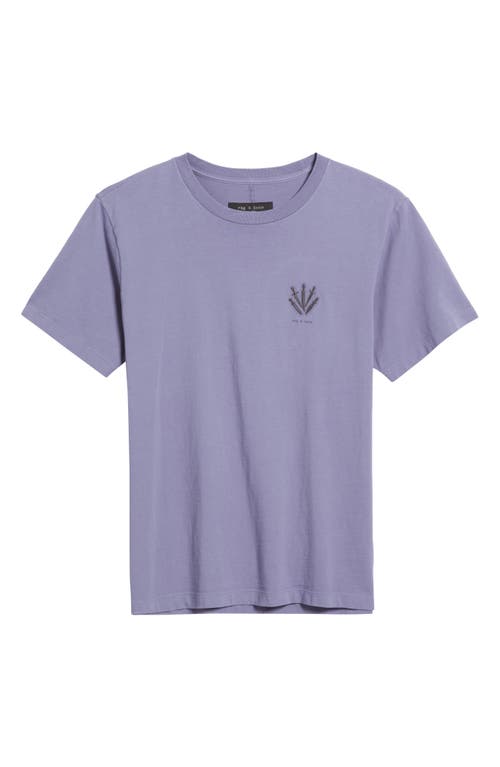 Rag & Bone Men's Dagger Short-sleeve T-shirt In Washed Purple